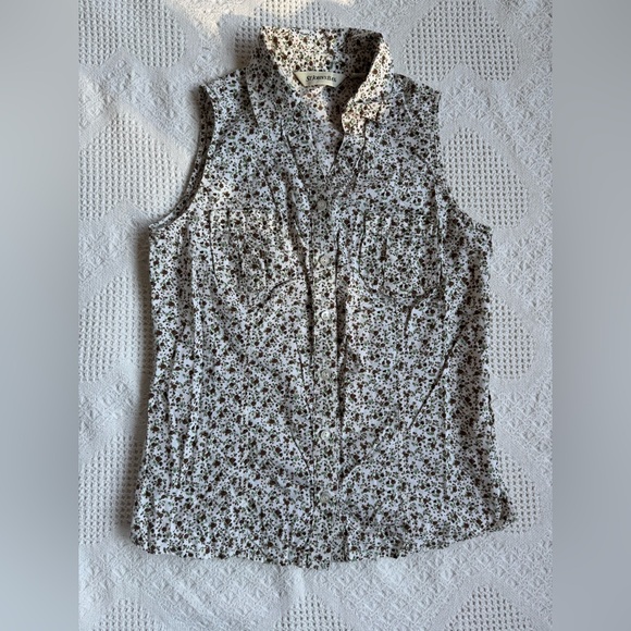 St. John's Bay Tops - St. John’s Bay Cotton Floral Blouse small